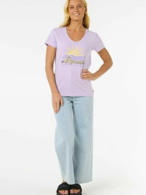 Foto van product T-shirt print Rip Curl mauve