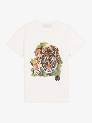 Foto van product T-shirt print Roberto Cavalli wit