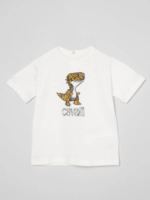 Foto van product T-shirt print Roberto Cavalli wit