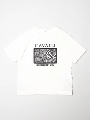 Foto van product T-shirt print Roberto Cavalli wit