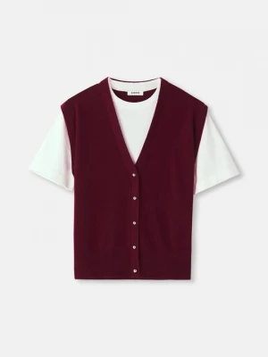 Foto van product T-shirt print Sandro bordeauxrood