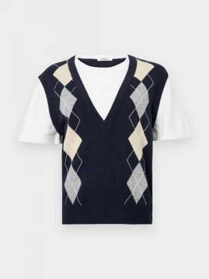 Foto van product T-shirt print Sandro donkerblauw