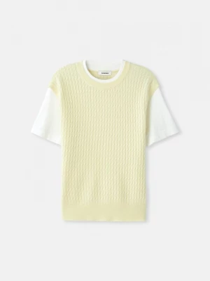Foto van product T-shirt print Sandro geel