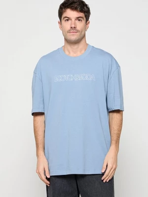 Foto van product T-shirt print Scotch & Soda lichtblauw