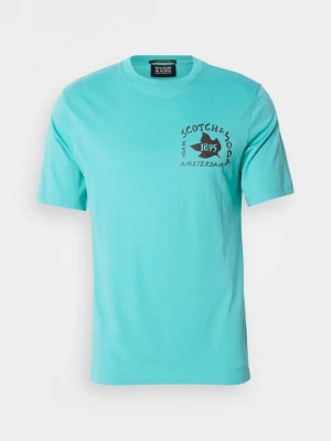Foto van product T-shirt print Scotch & Soda turquoise
