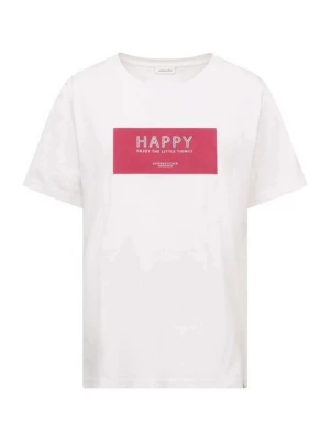 Foto van product T-shirt print Seidensticker donkerroze