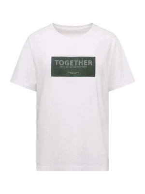 Foto van product T-shirt print Seidensticker groen