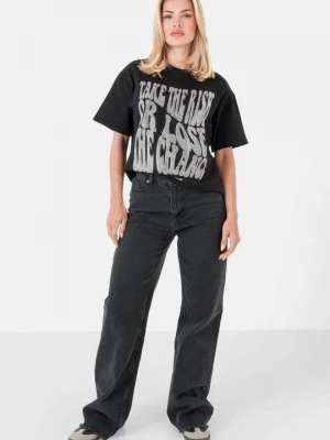 Foto van product T-shirt print Sixth June zwart