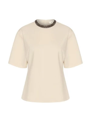 Foto van product T-shirt print Soaked in Luxury crème