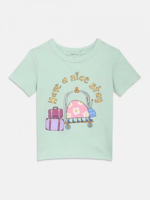 Foto van product T-shirt print Stella McCartney lichtgroen