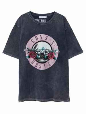 Foto van product T-shirt print Stradivarius donkergrijs