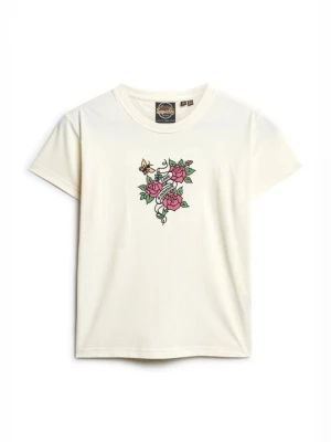 Foto van product T-shirt print Superdry crème