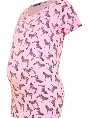 Foto van product T-shirt print Supermom donkerroze