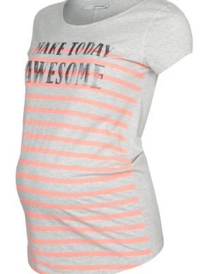 Foto van product T-shirt print Supermom lichtgrijs