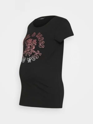 Foto van product T-shirt print Supermom zwart