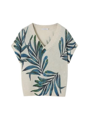 Foto van product T-shirt print Tatuum beżowy