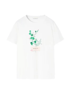 Foto van product T-shirt print Tatuum crème