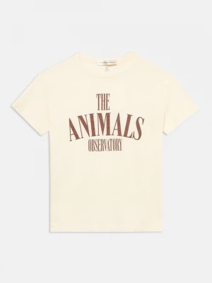 Foto van product T-shirt print THE ANIMALS OBSERVATORY crème