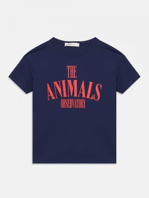 Foto van product T-shirt print THE ANIMALS OBSERVATORY donkerblauw