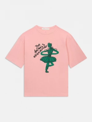 Foto van product T-shirt print THE ANIMALS OBSERVATORY donkerroze