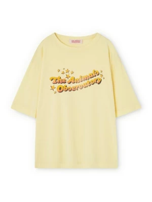 Foto van product T-shirt print THE ANIMALS OBSERVATORY geel