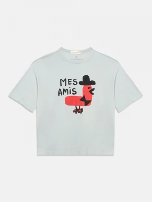 Foto van product T-shirt print THE ANIMALS OBSERVATORY lichtblauw