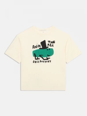 Foto van product T-shirt print THE ANIMALS OBSERVATORY wit