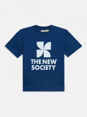 Foto van product T-shirt print The New Society blauw
