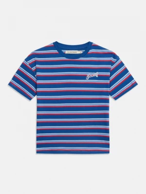 Foto van product T-shirt print The New Society blauw
