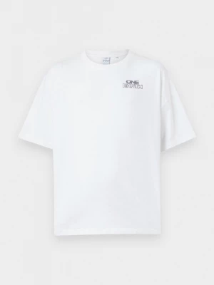 Foto van product T-shirt print The Tracksuit Club wit