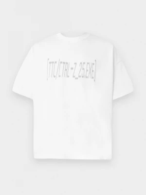 Foto van product T-shirt print The Tracksuit Club wit