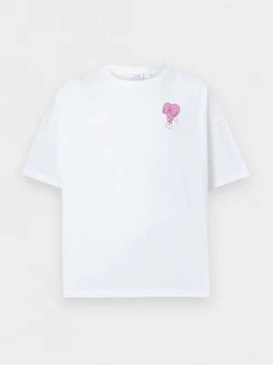 Foto van product T-shirt print The Tracksuit Club wit