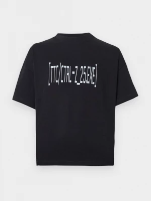 Foto van product T-shirt print The Tracksuit Club zwart