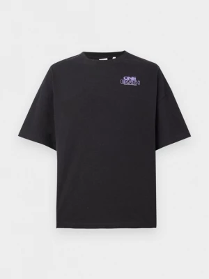 Foto van product T-shirt print The Tracksuit Club zwart