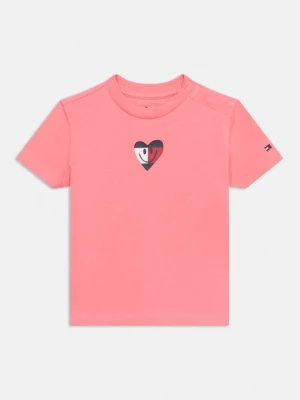 Foto van product T-shirt print Tommy Hilfiger donkerroze