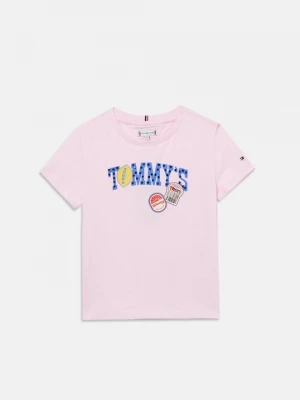 Foto van product T-shirt print Tommy Hilfiger roze