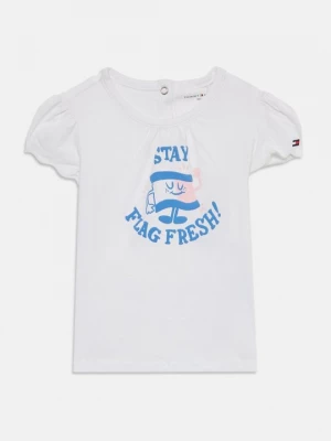 Foto van product T-shirt print Tommy Hilfiger wit