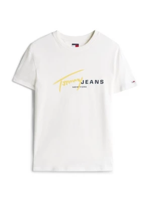 Foto van product T-shirt print Tommy Jeans crème