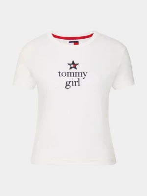 Foto van product T-shirt print Tommy Jeans crème