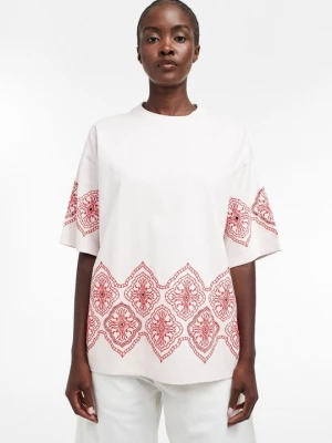 Foto van product T-shirt print Topshop donkerroze