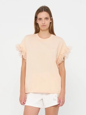 Foto van product T-shirt print TWINSET donkerroze
