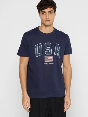 Foto van product T-shirt print U.S. POLO ASSN. donkerblauw