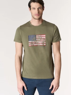 Foto van product T-shirt print U.S. POLO ASSN. donkergroen
