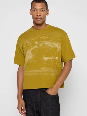 Foto van product T-shirt print Vans goudkleurig