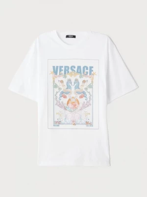 Foto van product T-shirt print Versace crème