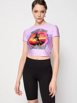 Foto van product T-shirt print Versace Jeans Couture lila