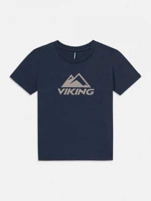 Foto van product T-shirt print Viking donkerblauw
