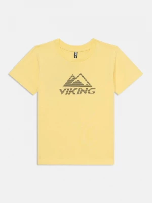 Foto van product T-shirt print Viking lichtgeel