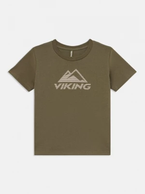 Foto van product T-shirt print Viking olijfgroen