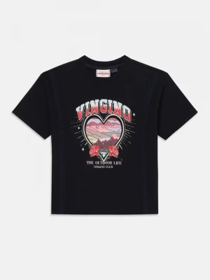 Foto van product T-shirt print VINGINO zwart